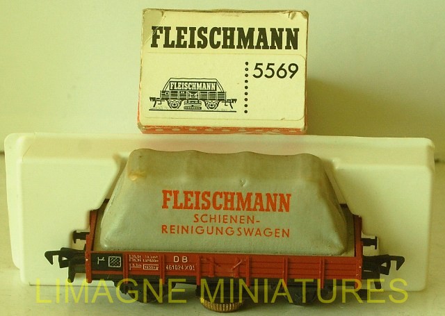 FLEISCHMANN 5569 WAGON DE NETTOYAGE DES VOIES SCHIENENREINIGUNSWAGEN